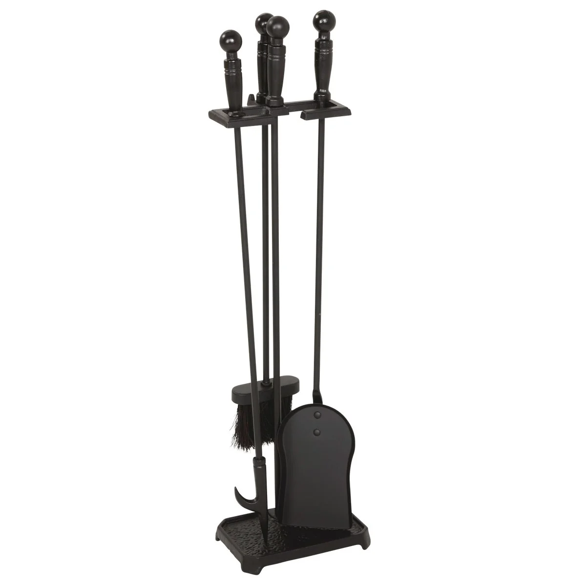 Next-Generation Home Impressions 4-Piece Cast Iron 28 In. H Fireplace Tool Set Convenient