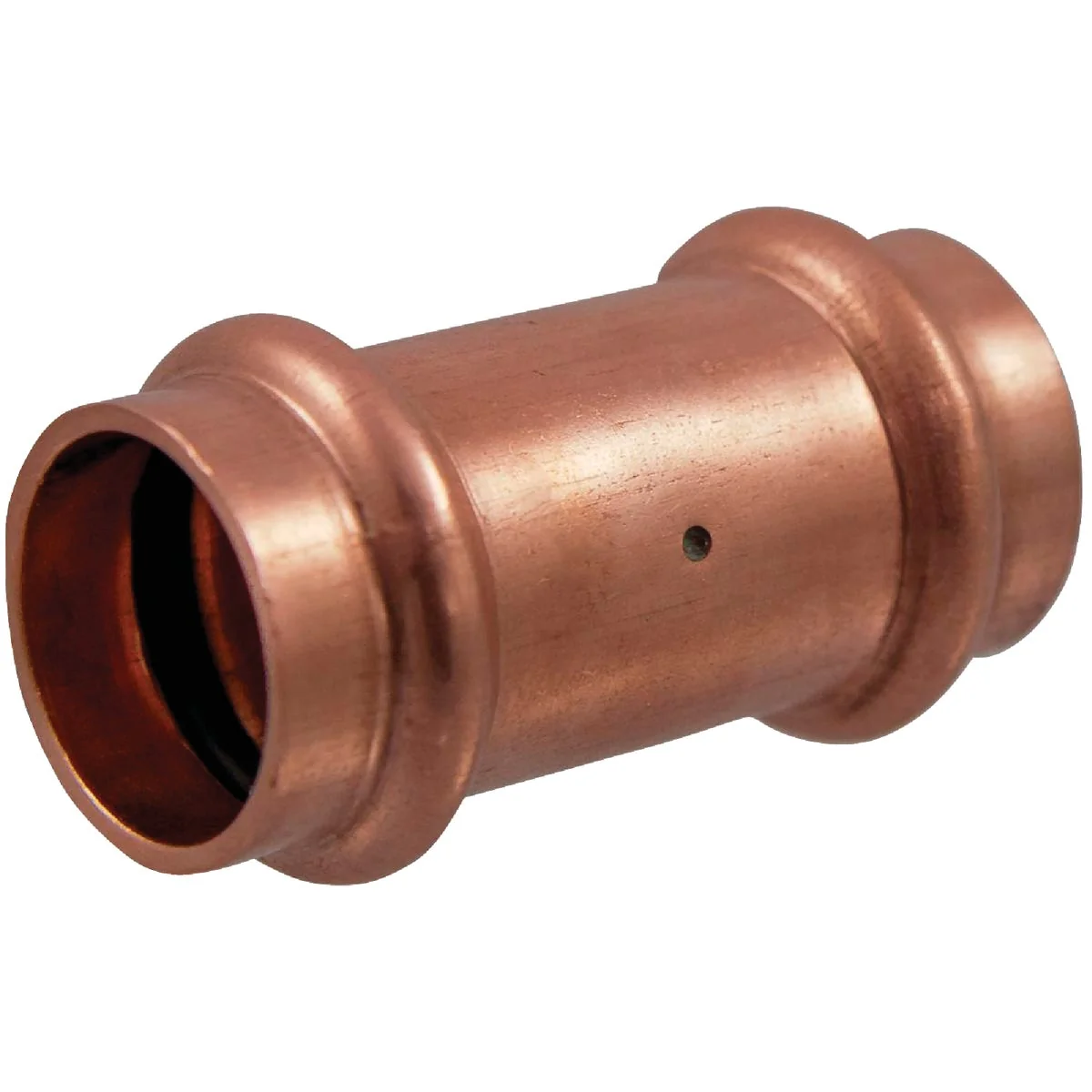Natural NIBCO 1 2 In. x 1 2 In. Press Copper Coupling with Stop Exceptional