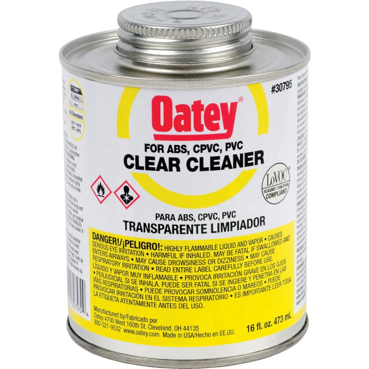 User-Friendly Oatey 16 Oz. All-Purpose Clear PVC Cleaner High-Grade