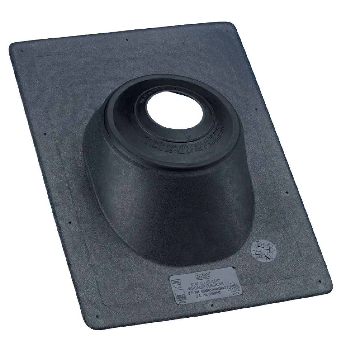 Exclusive Oatey No-Calk 3 In. Thermoplastic Roof Pipe Flashing Relaxed