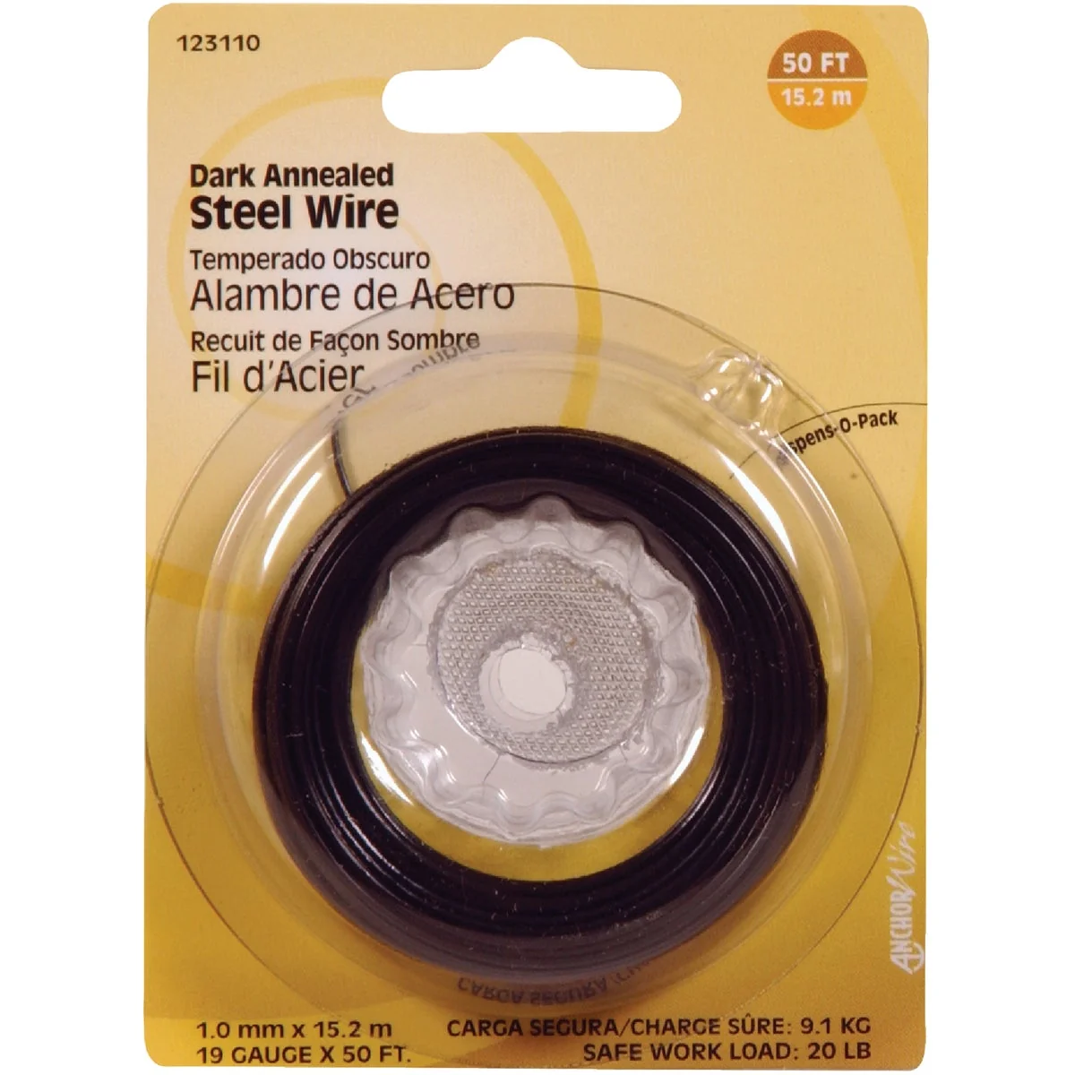 High-Grade HILLMAN Anchor Wire 50 Ft. 19 Ga. Dark Annealed Steel General Purpose Wire Elite