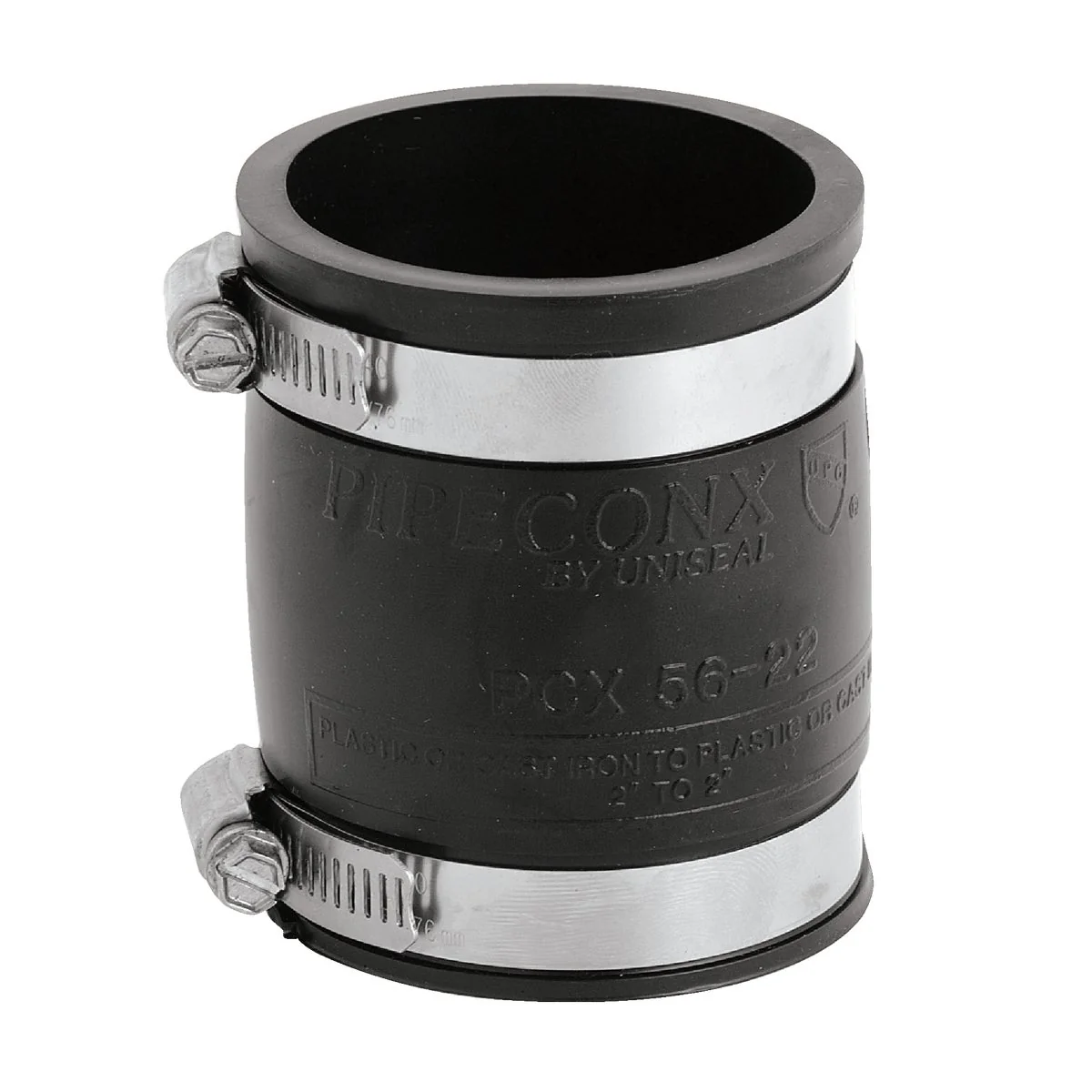 Enhanced Fernco 2 In. x 2 In. Plastic to Plastic PVC Coupling Elite