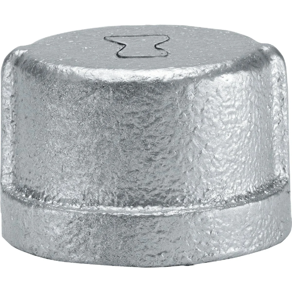 Consistent Anvil 2 In. Malleable Iron Galvanized Cap Natural