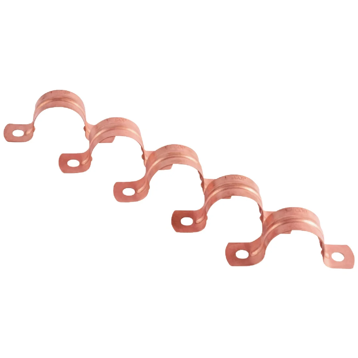 Unique Holdrite 1 In. Copper Plated Steel Pipe Strap 5-Pack Eco-Friendly