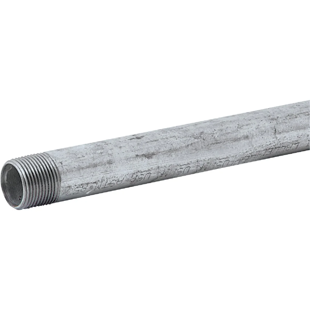 Soft Southland 2 In. x 10 Ft. Carbon Steel Threaded Galvanized Pipe World-Class
