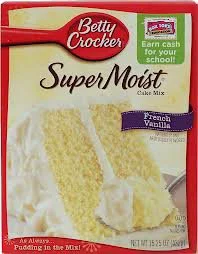 Carefully Designed Betty Crocker Super Moist French Vanilla Cake Mix 15.25 Oz 2 Pack Elite
