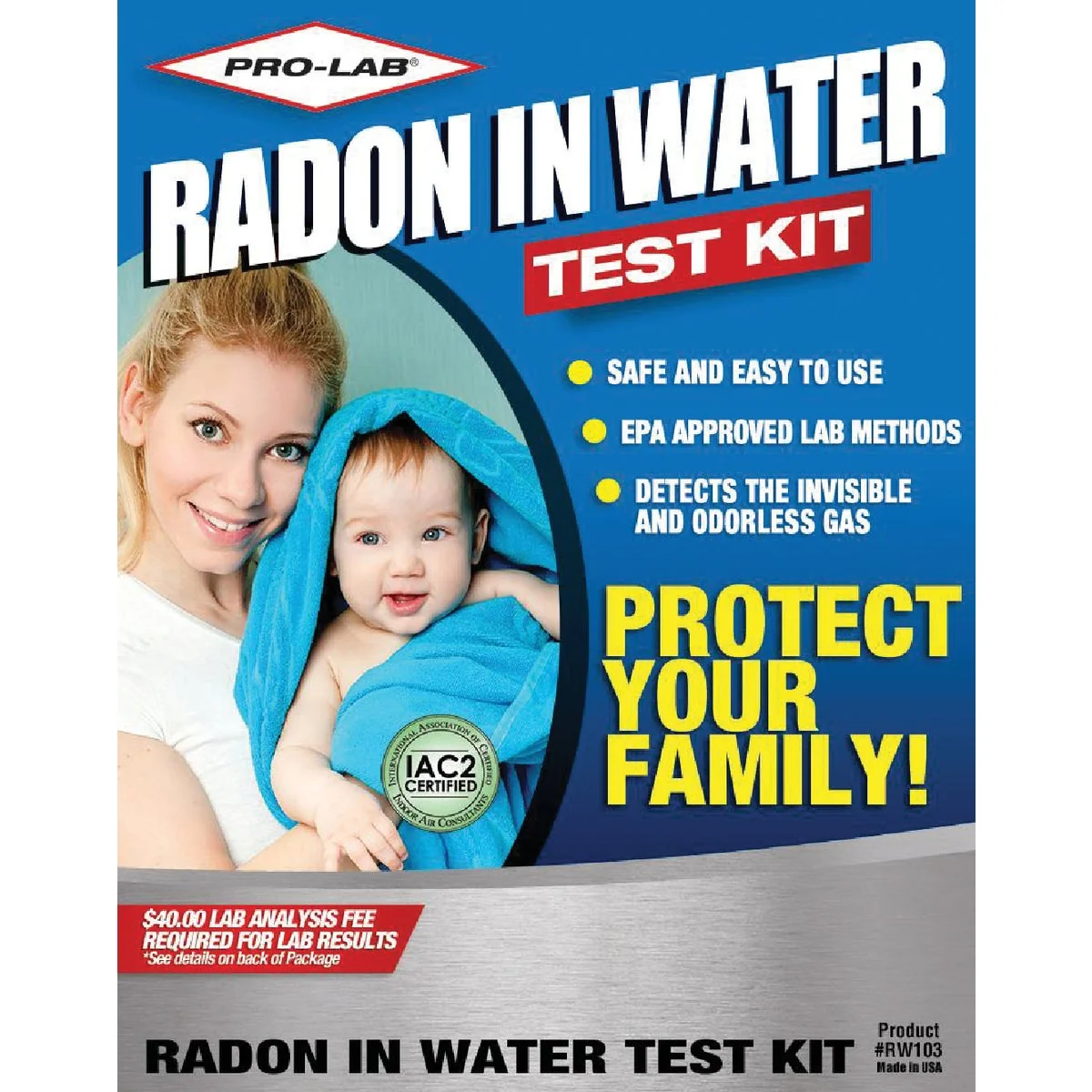 Versatile Pro Lab Drinking Water Radon Test Kit Contemporary