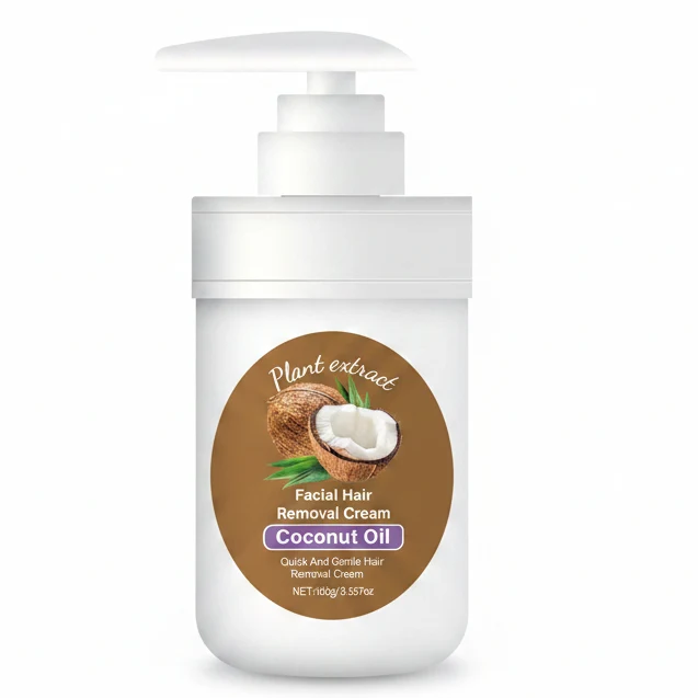 Modern Non-irritating Coconut Oil Facial Hair Removal Cream Premium Material