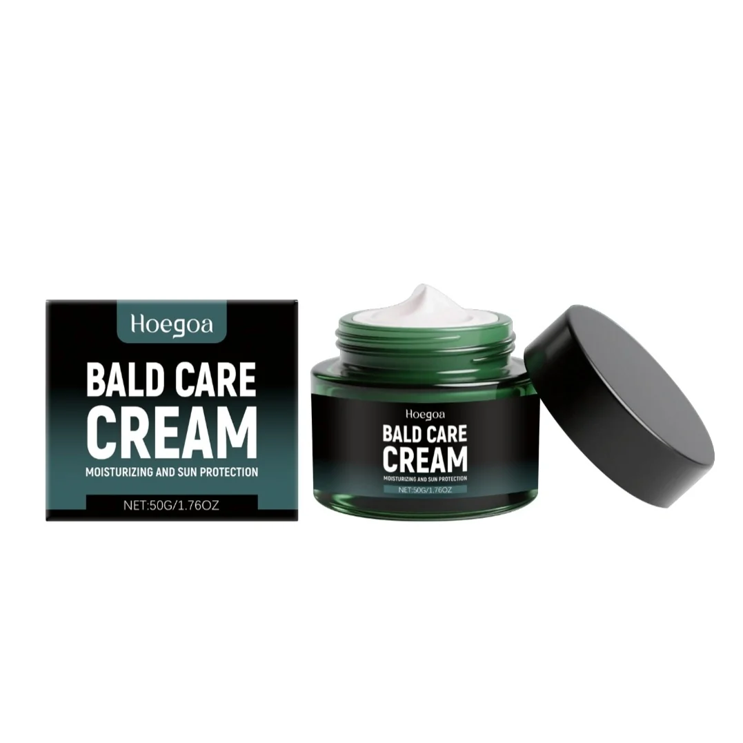 Elegant Premium Bald Care Cream Hydrating Scalp Moisturizer Recyclable