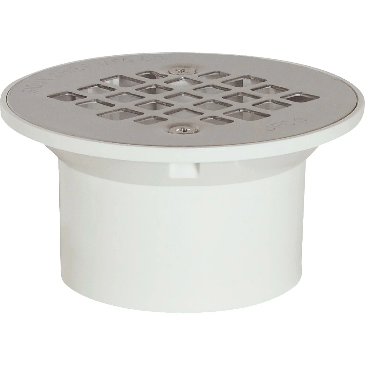 Comfortable Sioux Chief 3 In. x 4 In. PVC Stainless Steel Screw Floor Drain Secure