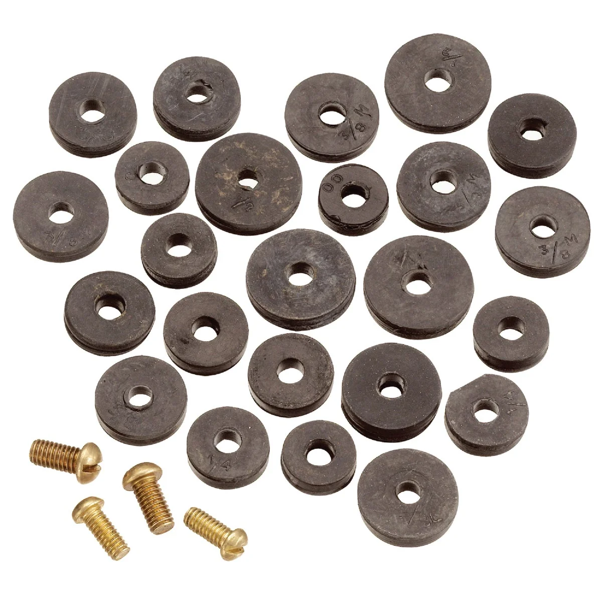 Stylish Do it Assorted Black Flat Faucet Washer 20 Ct. Prestigious