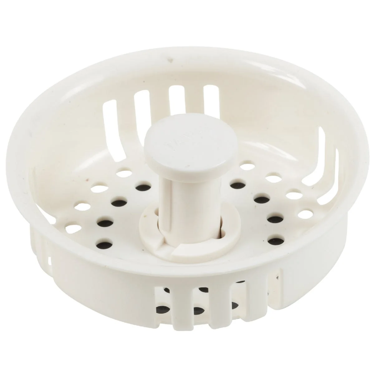 Contemporary Do it 3-1 2 In. White Basket Strainer Stopper Smooth