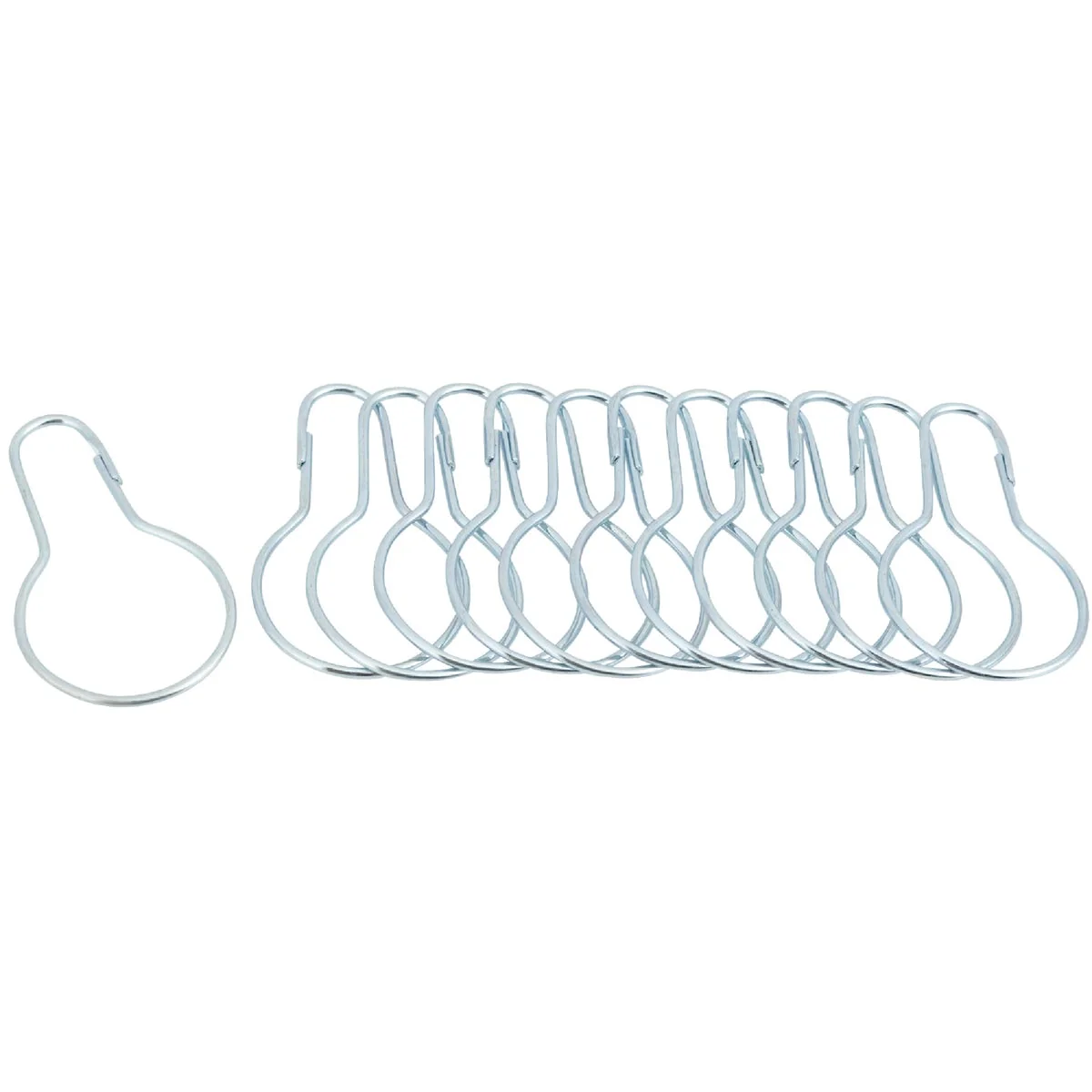 Versatile Do it Chrome Shower Curtain Ring 12 Count Reliable
