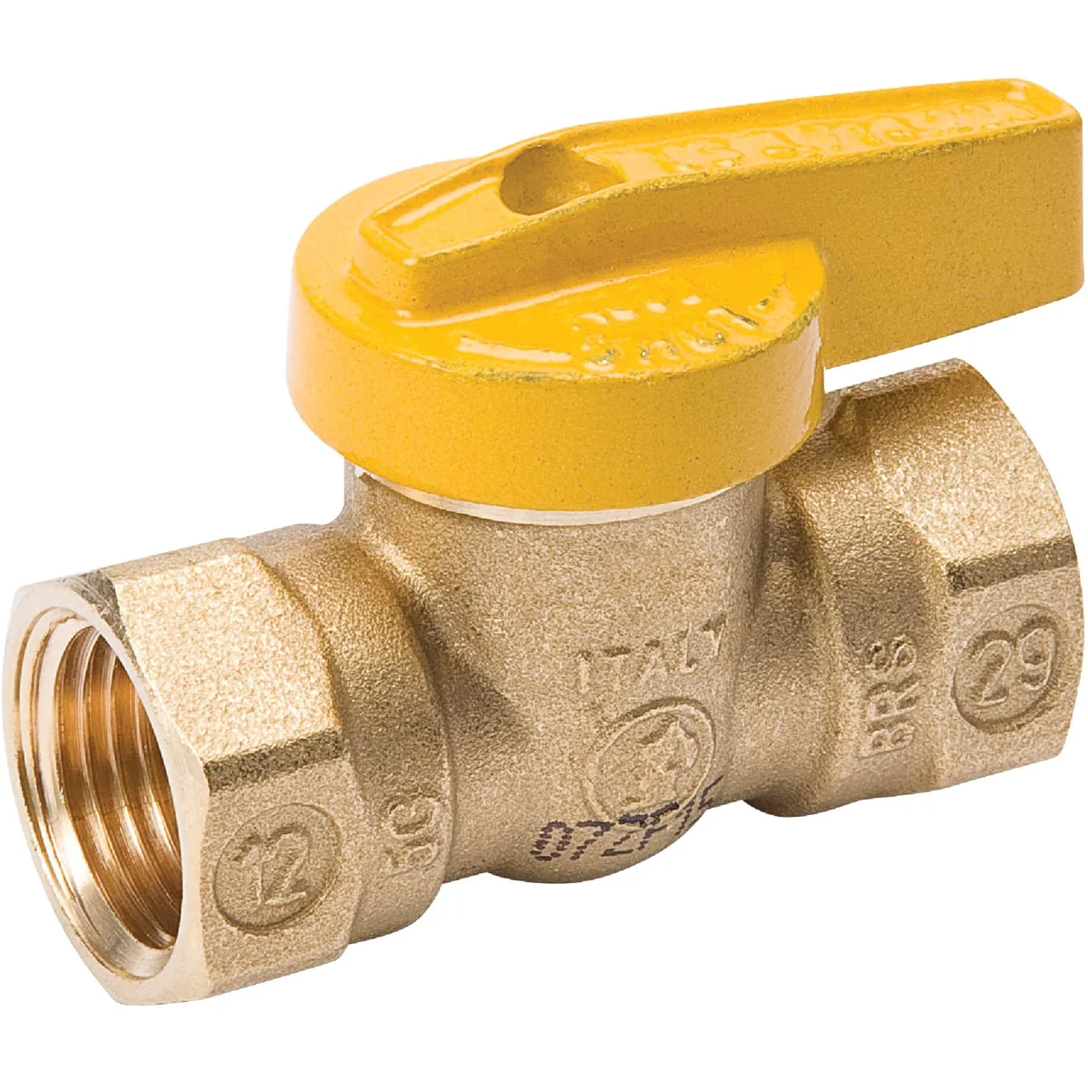 Modern ProLine 3 8 In. FIP x 3 8 In. FIP Forged Brass Gas Ball Valve 1-Piece Body Fine