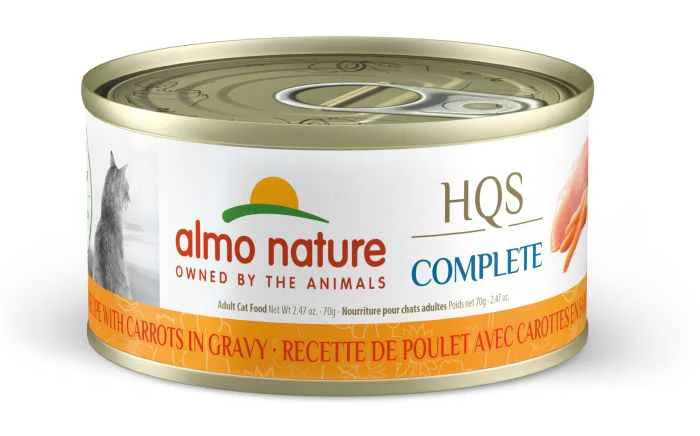 Selected Almo Nature HQS Complete Cat Food - Chicken Recipe With Carrots In Gravy Detailed