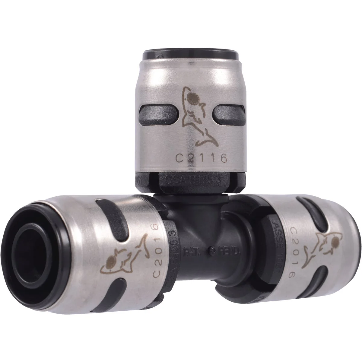 Casual SharkBite EvoPex 1 2 In. x 1 2 In. x 1 2 In. Push-to-Connect Plastic Tee 6-Pack Top-Quality