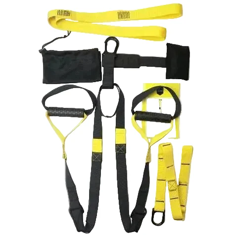 Fine Suspension Training Kit With Door Anchor And Extension Belt For Full Body Home Gym Detailed