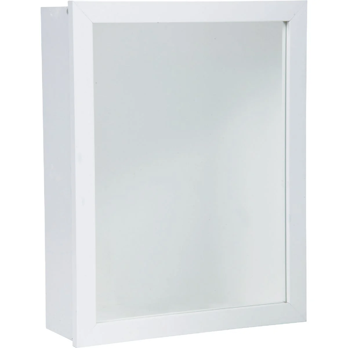 High-Quality Zenith White 16 In. W x 22 In. H x 5 D Single Mirror Surface Recess Mount Framed Medicine Cabinet Luxury
