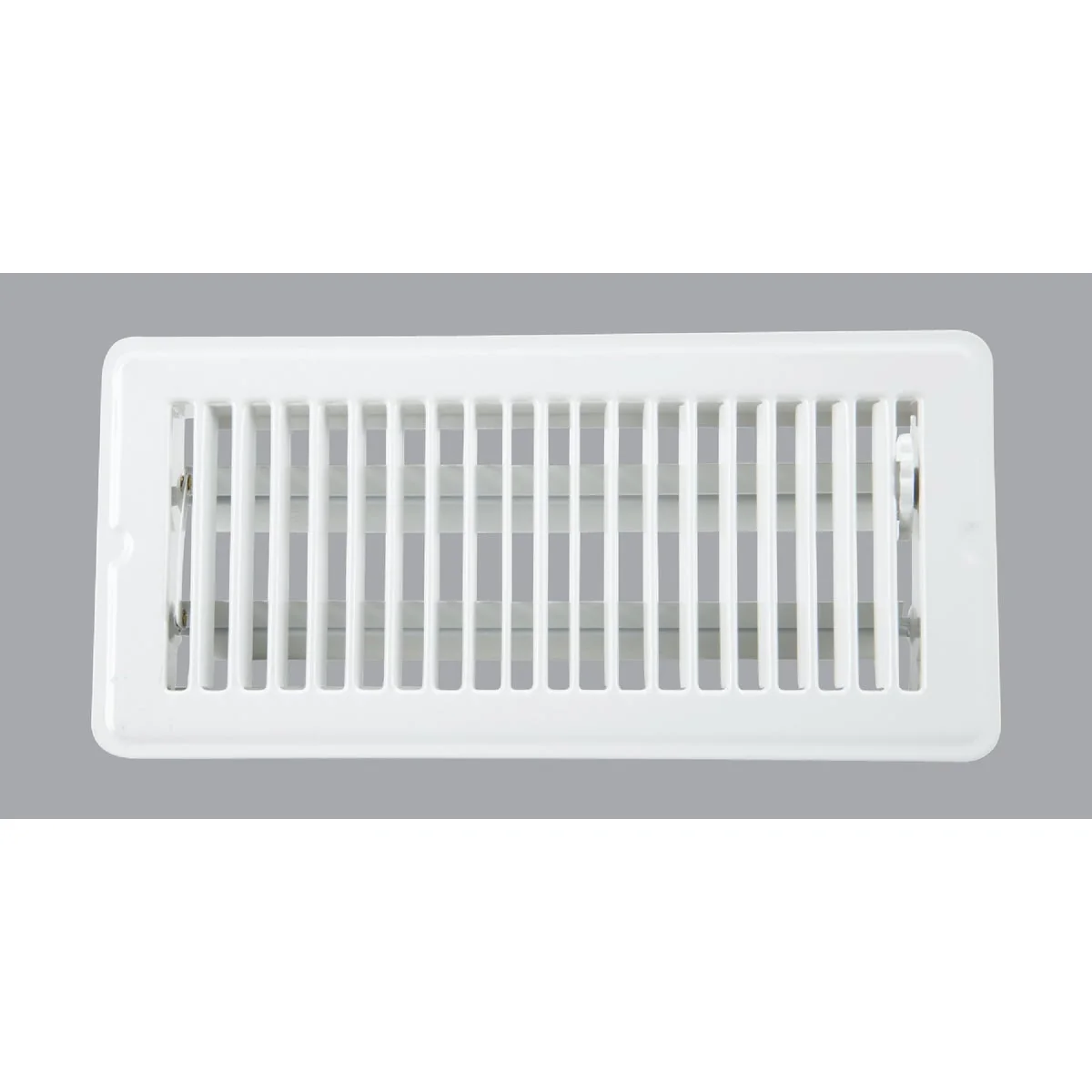 Solid Home Impressions 4 In. x 10 In. White Steel Floor Register Sophisticated