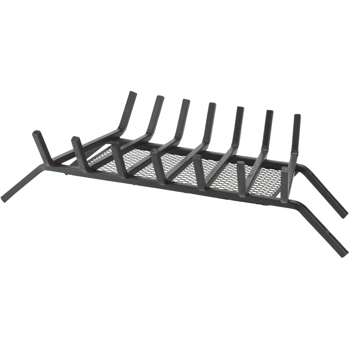 Natural Home Impressions 30 In. Steel Fireplace Grate with Ember Screen Official