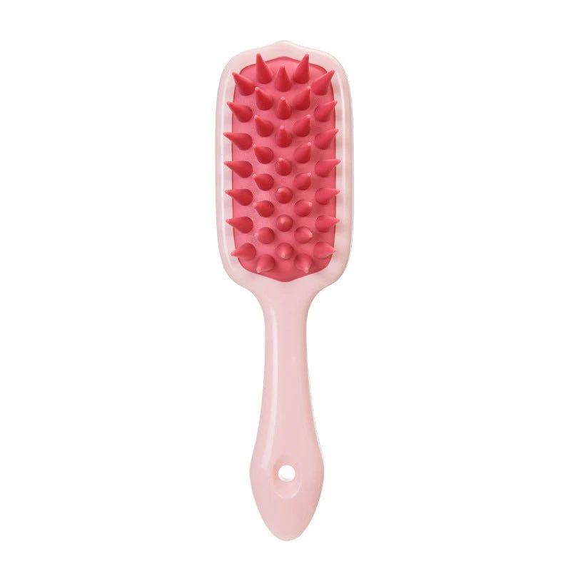 Exclusive Long Handle Silicone Head Massage Comb For Scalp Relaxation With ABS Body And TPE Bristles In Multiple Colors Versatile