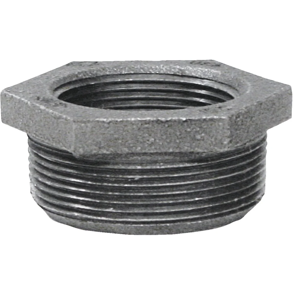 Expertly Made Anvil 2 In. x 1 2 In. Hexagon Black Iron Bushing Sophisticated