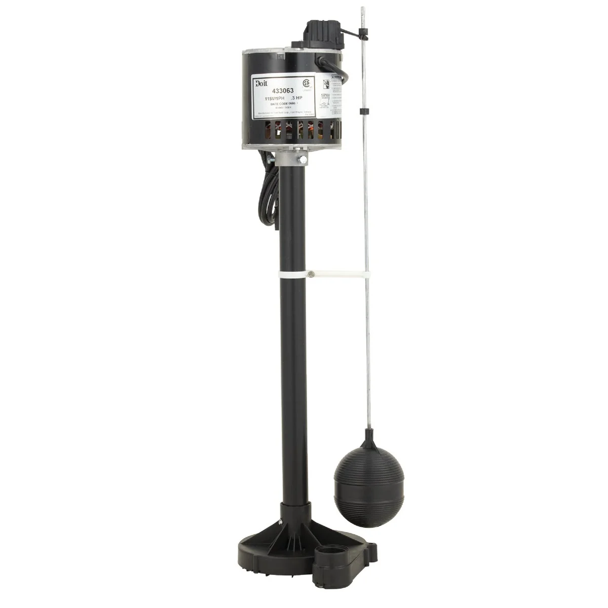 Sustainable Do it 1 3 HP Thermoplastic Pedestal Sump Pump Authentic
