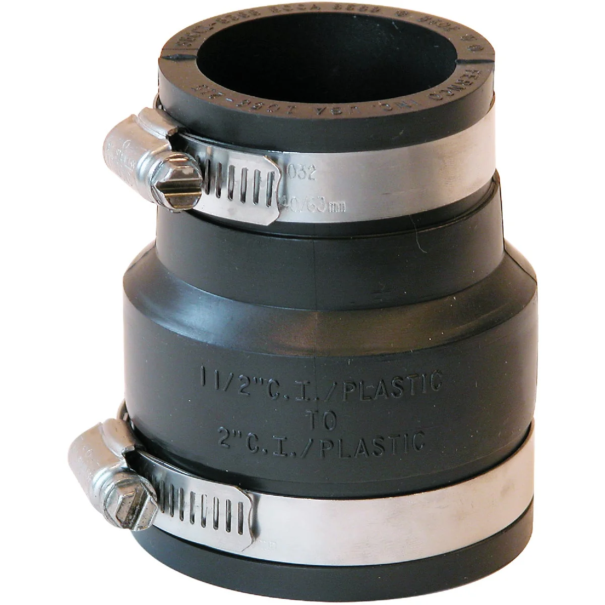 World-Class Fernco 2 In. x 1-1 2 In. Flexible PVC Coupling Consistent