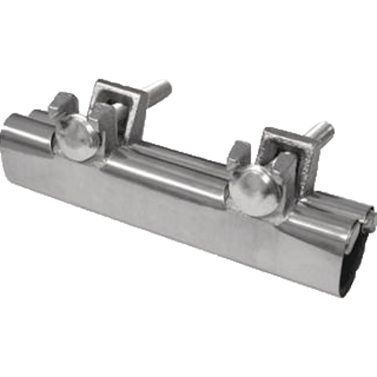 Solid Jones Stephens 3 4 In. x 6 In. Stainless Steel Repair Clamp 2 Bolt Installation Smart