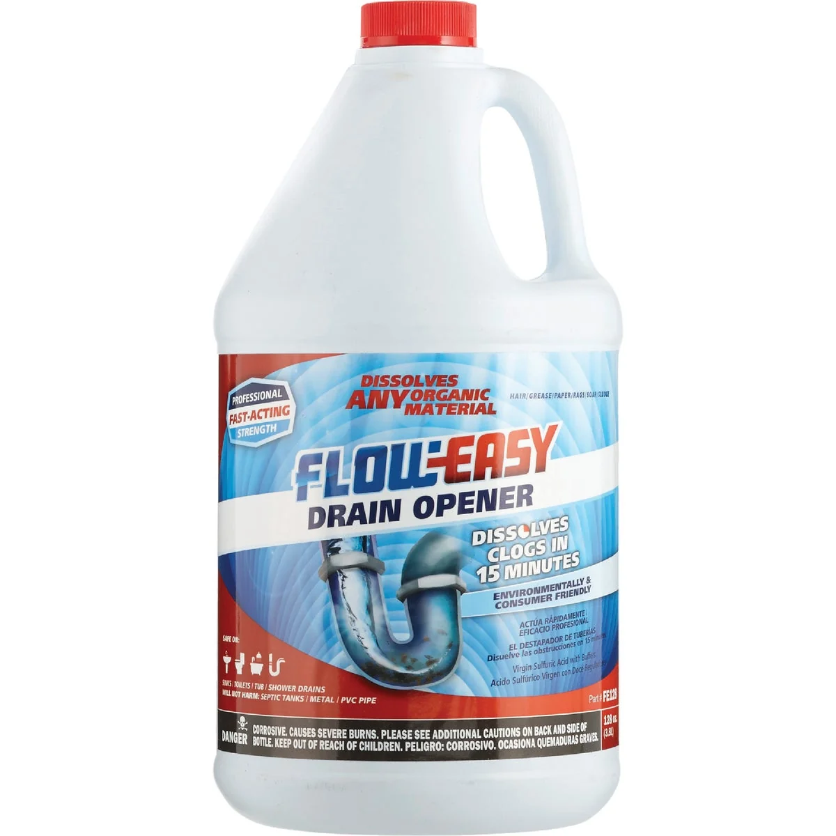 Innovative Flow-Easy 128 Oz. Liquid Drain Opener Breathable