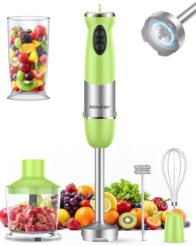 Effective Immersion Blender Handheld 1000W 5 in 1 Corded Stick Hand Blender Kitchen with 12 Speed Premium Material