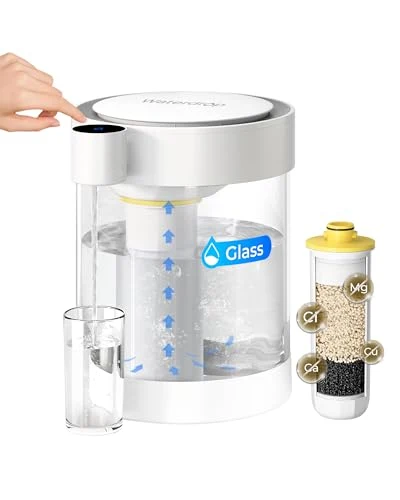 Contemporary ED12W Glass Rechargeable Water Filter Dispenser High-Performance