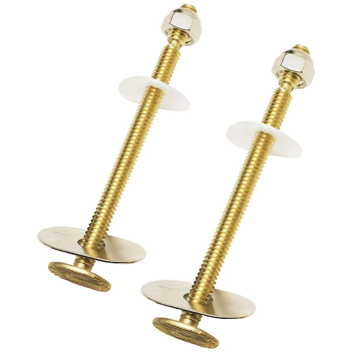 Advanced Do it 1 4 In. x 3-1 2 In. Extra Long Solid Brass Toilet Bolts 2 Pack Casual