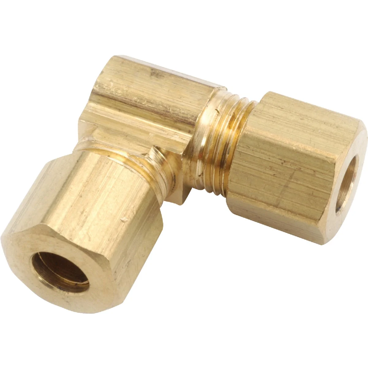 Organic Anderson Metals 1 4 In. 90 Deg. 2-Way Compression Brass Elbow 1 4 Bend Easy-to-Use
