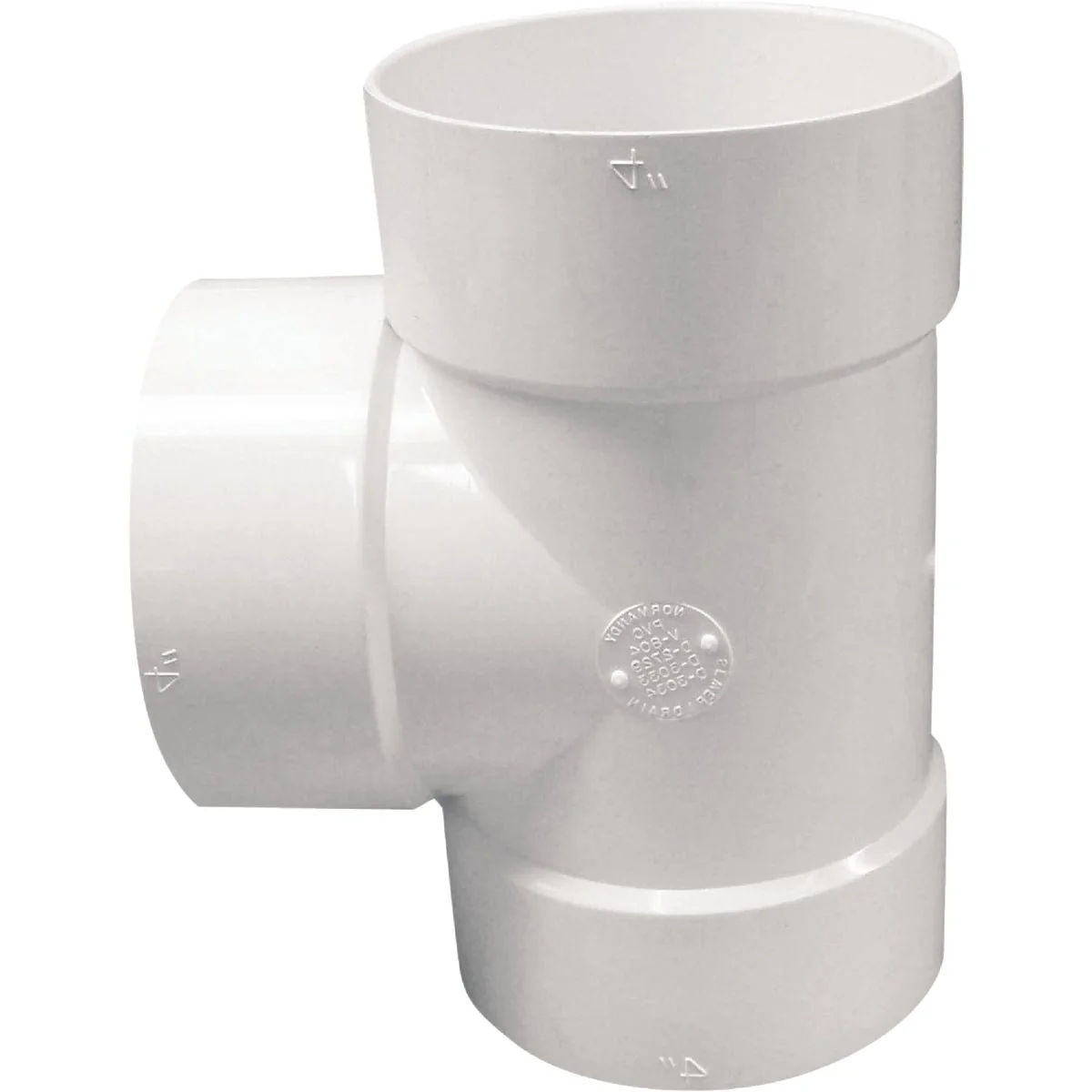 Environmentally Friendly IPEX Canplas 4 In. PVC Sewer and Drain Sanitary Bull Nose Tee Premium Material