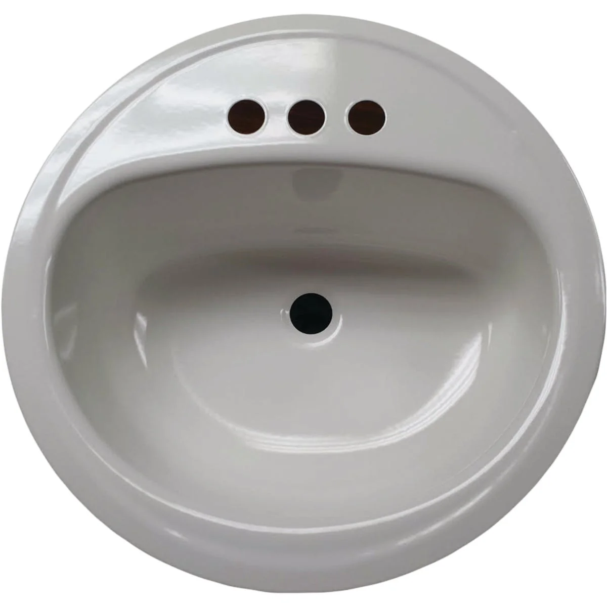Excellent Briggs Anderson Oval Drop-In Bathroom Sink White Natural