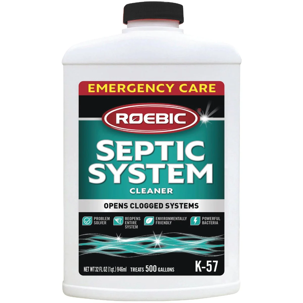 Convenient Roebic K-57 32 Oz. Emergency Care Septic Tank Treatment Original Design