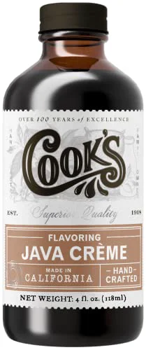 Soft Java Creme Coffee Flavor for Baking Beverages 4 Fl Oz Easy-to-Use