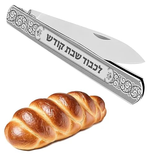 Easy-to-Use Premium Folding Challah Bread Knife Advanced