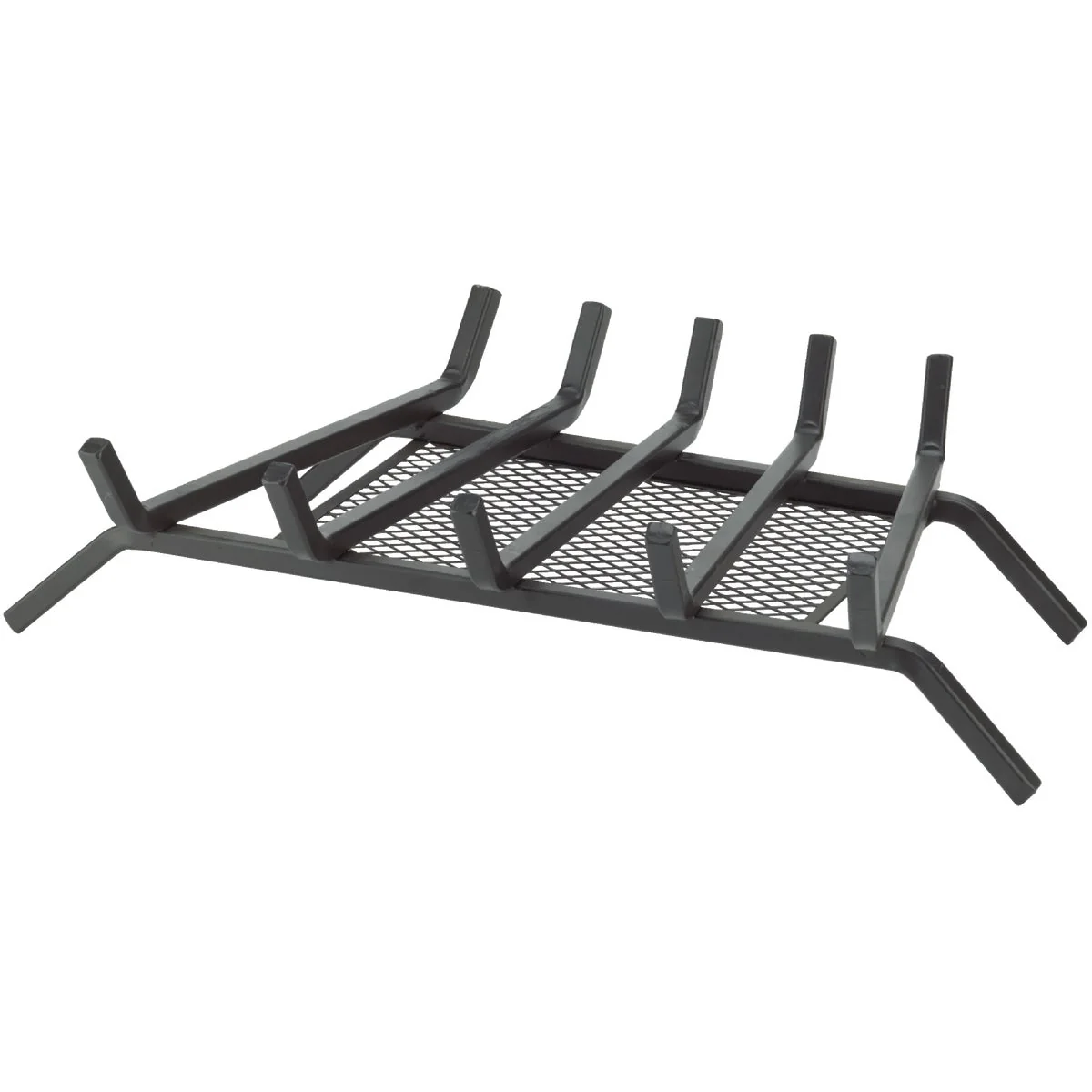 Next-Generation Home Impressions 24 In. Steel Fireplace Grate with Ember Screen Artisan