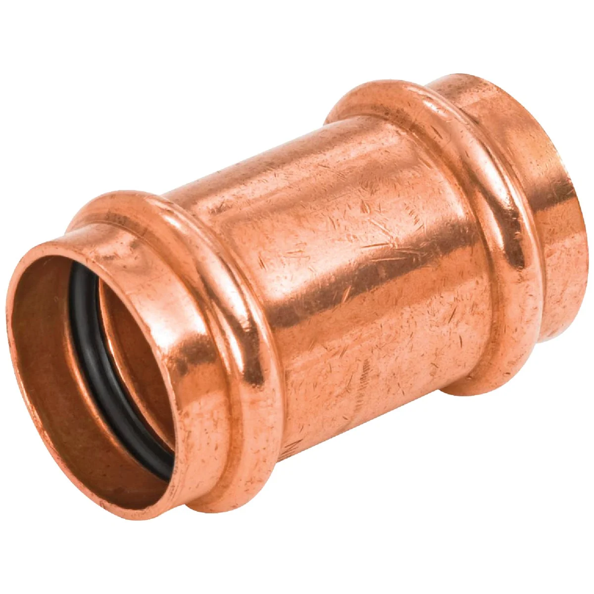 Eco-Friendly NIBCO 3 4 In. x 3 4 In. Press Copper Coupling without Stop Pure