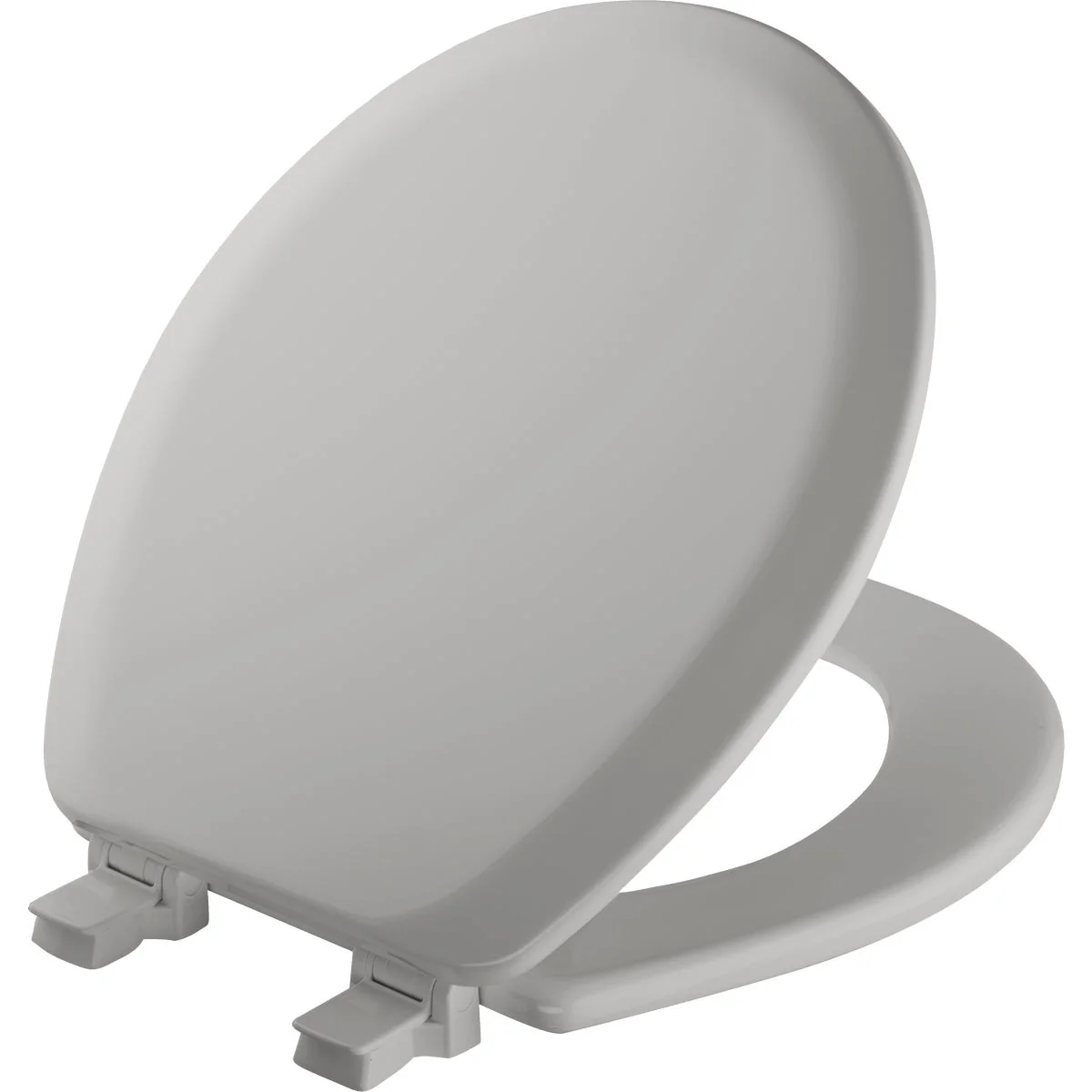 Excellent Mayfair Advantage Round Closed Front Silver Wood Toilet Seat Safe