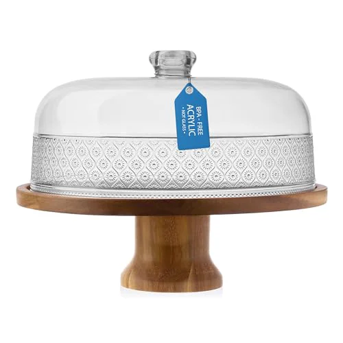 Pure Cake Stand Footed Cake Plate with Dome Exceptional