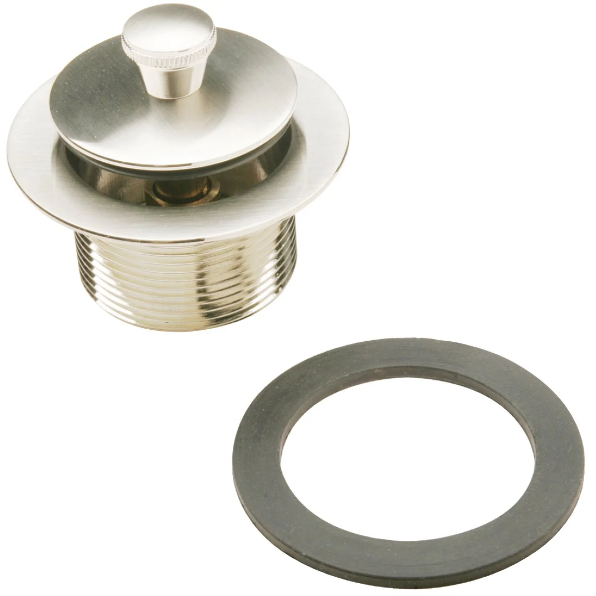 High-Performance Do it Roller Ball Bathtub Drain Stopper Assembly with Brushed Nickel Finish Original