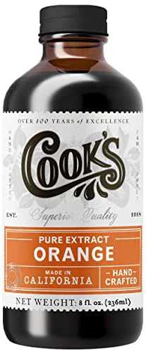 Premium Material Pure Orange Extract from Florida Oranges for Baking Drinks 8 Fl Oz Exceptional
