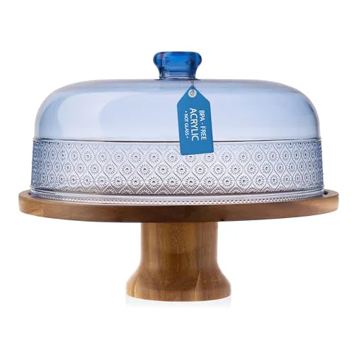 Traditional Cake Stand Footed Cake Plate with Dome Original Design