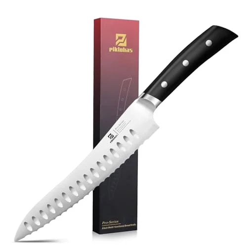 Professional Resharpenable Bread Knife for Homemade Bread Lightweight