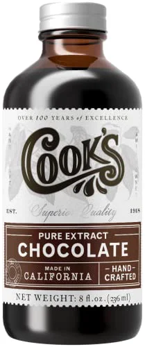 Specialty Pure Chocolate Extract for Baking Ice Cream 8 Fl Oz Organic