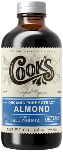 Advanced Organic Pure Almond Extract for Baking 16 Fl Oz Professional
