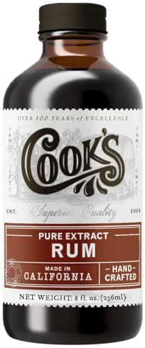 Official Pure Rum Extract for Baking 8 Fl Oz Premium